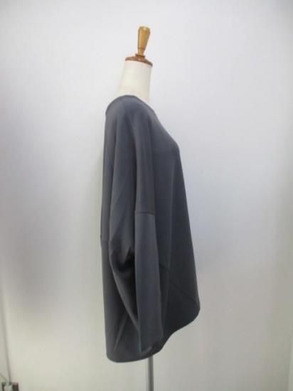 送料無料 プライア Praia コクーンシルエットカットソー LER-24109 コクーンシルエット カットソー トップス 女性 滑らか 大人 カジュアル キレイめ CHARCOAL