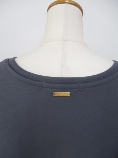 送料無料 プライア Praia コクーンシルエットカットソー LER-24109 コクーンシルエット カットソー トップス 女性 滑らか 大人 カジュアル キレイめ CHARCOAL