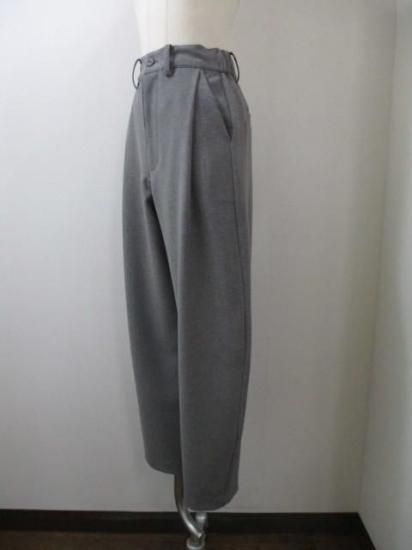 ANNA KERRY アンナケリー 85234601 バルーンパンツ レディース 25春夏 美脚シルエット ゆったり ワイドより細め カジュアルウエストゴム 体型カバー GRAY 38