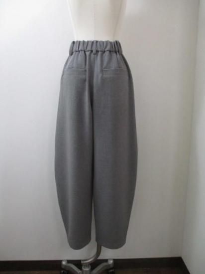 ANNA KERRY アンナケリー 85234601 バルーンパンツ レディース 25春夏 美脚シルエット ゆったり ワイドより細め カジュアルウエストゴム 体型カバー GRAY 38