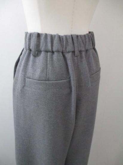 ANNA KERRY アンナケリー 85234601 バルーンパンツ レディース 25春夏 美脚シルエット ゆったり ワイドより細め カジュアルウエストゴム 体型カバー GRAY 38