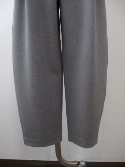 ANNA KERRY アンナケリー 85234601 バルーンパンツ レディース 25春夏 美脚シルエット ゆったり ワイドより細め カジュアルウエストゴム 体型カバー GRAY 38