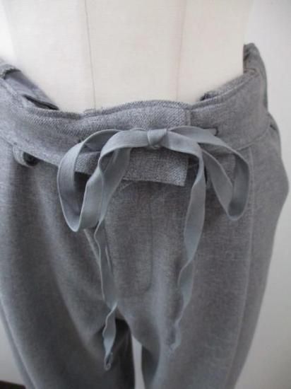 ANNA KERRY アンナケリー 85234601 バルーンパンツ レディース 25春夏 美脚シルエット ゆったり ワイドより細め カジュアルウエストゴム 体型カバー GRAY 38