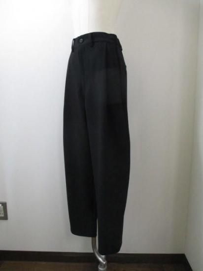 ANNA KERRY アンナケリー 85234601 バルーンパンツ レディース 25春夏 美脚シルエット ゆったり ワイドより細め カジュアルウエストゴム 体型カバー BLACK 36