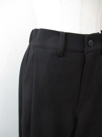 ANNA KERRY アンナケリー 85234601 バルーンパンツ レディース 25春夏 美脚シルエット ゆったり ワイドより細め カジュアルウエストゴム 体型カバー BLACK 36