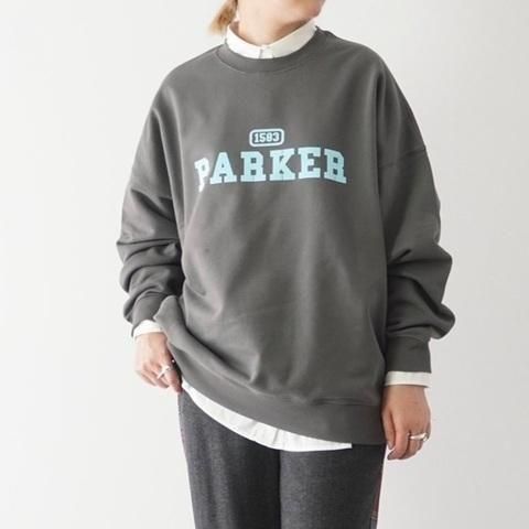 トーマスマグパイ THOMAS MAGPIE PARKER ロゴBIGスウェット 2254879-ダークグレー