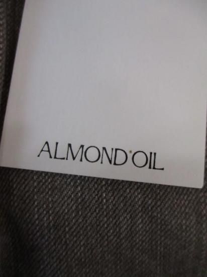 送料無料 ALMOND OIL アーモンドオイル Side stitch collar denim レディース デニムパンツ バレル型 25秋冬 252A1403 ブラウン L