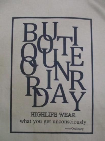 送料無料 ブティックオーディナリー Boutique Ordinary Random Typo Pouch LST-shirt BO25-308T ロンT カジュアル リメイク風 ロゴ KHAKI