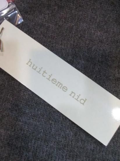 送料無料 ユイティーム 二 huitieme nid ダブルフェイスニットコート 733878 レディース 25秋冬 ノーカラー 羽織り カーディガン風 アウター CHARCOALGRAYPINK