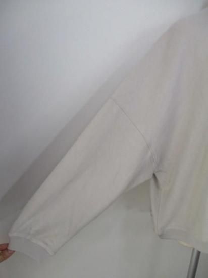 マリードール MARIED'OR 刺繍貼り付け 起毛ストレッチ 身巾ワイドクルー 19538-グレージュ