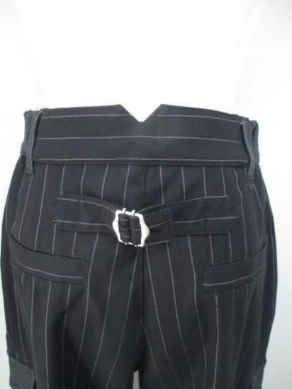 プライア Praia バックストライプセミカーブデニム LEI-2570-ブラック