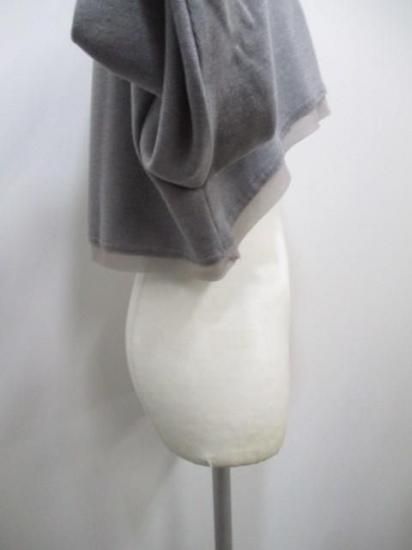 送料無料 アーモンドオイル ALMOND OIL Powdery warm cropped length pullover 252A3313 日本製 クロップト丈 GRAY 秋冬新作