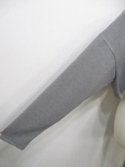 送料無料 アーモンドオイル ALMOND OIL Powdery warm cropped length pullover 252A3313 日本製 クロップト丈 GRAY 秋冬新作