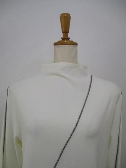 送料無料 ALMOND OIL アーモンドオイル 2way bottle neck pullover/black 252A3317 2WAY ボトルネック プルオーバー  秋冬 トレンド WHITE