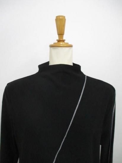 送料無料 ALMOND OIL アーモンドオイル 2way bottle neck pullover/black 252A3317 2WAY ボトルネック プルオーバー  秋冬 トレンド BLACK