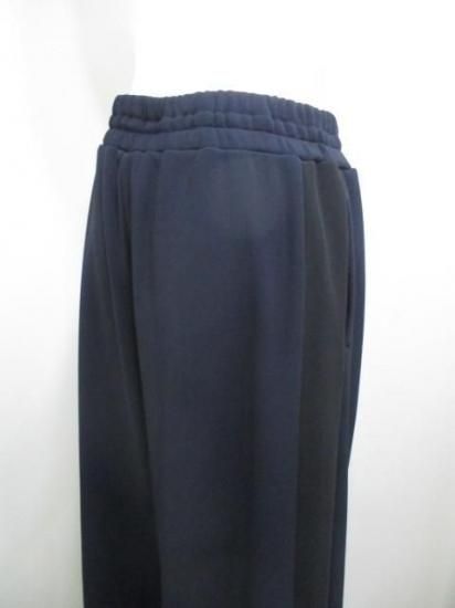 ディニテコリエ Dignite collier 裏フリース ラインワイドパンツ MEI-80256343- ネイビー