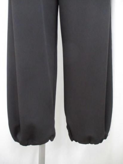 ディニテコリエ Dignite collier 裏フリース ラインワイドパンツ MEI-80256343- チャコール