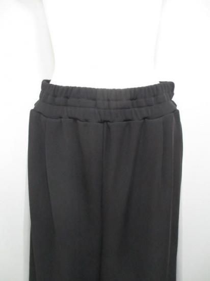 ディニテコリエ Dignite collier 裏フリース ラインワイドパンツ MEI-80256343- チャコール