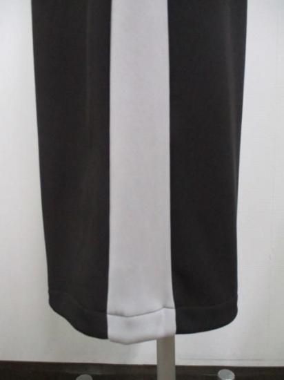 ディニテコリエ Dignite collier 裏フリース ラインワイドパンツ MEI-80256343- チャコール