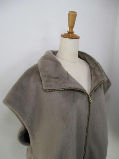 ̵ ޥɥǥ MICADEAL stand collar far vest 0125306265 ե٥ ɥ顼 եե 쥤䡼  GREIGE