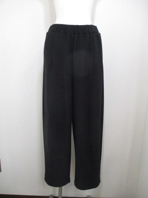 ディニテコリエ Dignite collier 裏フリース コクーンパンツ MEI-80256342- ブラック