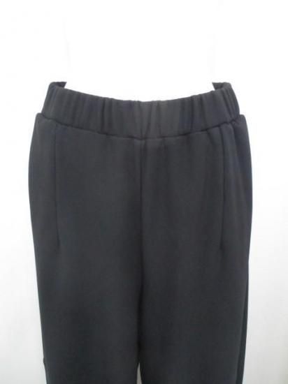 ディニテコリエ Dignite collier 裏フリース コクーンパンツ MEI-80256342- ブラック