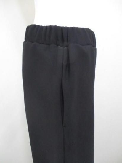 ディニテコリエ Dignite collier 裏フリース コクーンパンツ MEI-80256342- ブラック