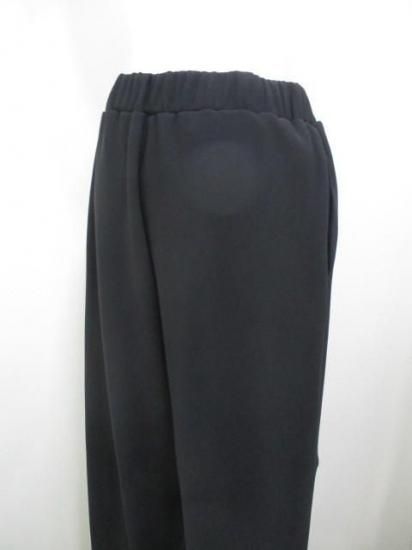 ディニテコリエ Dignite collier 裏フリース コクーンパンツ MEI-80256342- ブラック