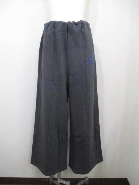 送料無料 ブティックオーディナリー スウェットパンツ レディース 秋 冬 裏毛 ピンタック ワイドパンツ ウエストゴム リラックス チャコールグレー