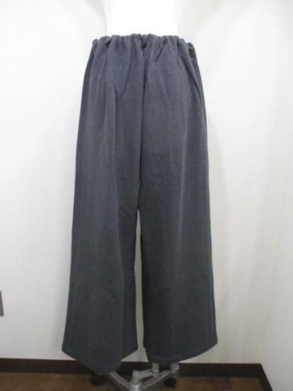 送料無料 ブティックオーディナリー スウェットパンツ レディース 秋 冬 裏毛 ピンタック ワイドパンツ ウエストゴム リラックス チャコールグレー