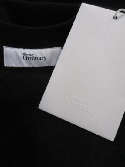 送料無料 ブティックオーディナリー Boutique Ordinary スウェット モードコンザバティブ BO25-319T レディース 25秋冬 ブラック