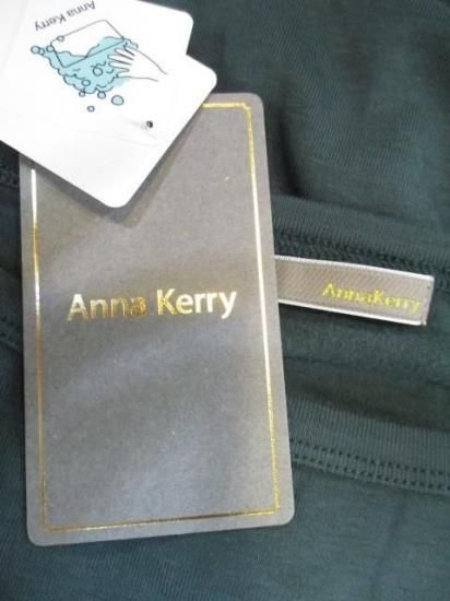 送料無料 アンナケリー ANNAKERRY ウォームロングスリーブTシャツ 85243937 ウォームロンT ロン T 着回し 暖かい 裏起毛 レイヤード メイン インナー GREEN