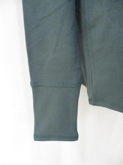 送料無料 アンナケリー ANNAKERRY ウォームロングスリーブTシャツ 85243937 ウォームロンT ロン T 着回し 暖かい 裏起毛 レイヤード メイン インナー GREEN