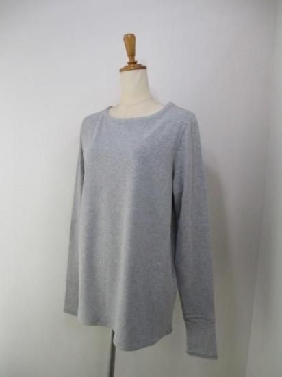 送料無料 アンナケリー ANNAKERRY ウォームロングスリーブTシャツ 85243937 ウォームロンT ロン T 着回し 暖かい 裏起毛 レイヤード メイン インナー GRAY