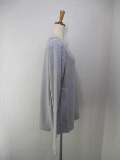 送料無料 アンナケリー ANNAKERRY ウォームロングスリーブTシャツ 85243937 ウォームロンT ロン T 着回し 暖かい 裏起毛 レイヤード メイン インナー GRAY