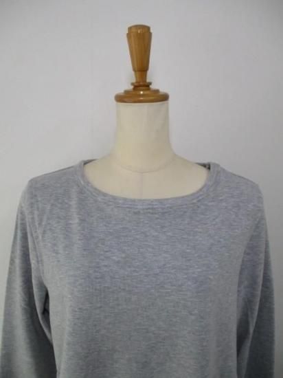 送料無料 アンナケリー ANNAKERRY ウォームロングスリーブTシャツ 85243937 ウォームロンT ロン T 着回し 暖かい 裏起毛 レイヤード メイン インナー GRAY