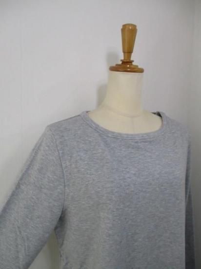 送料無料 アンナケリー ANNAKERRY ウォームロングスリーブTシャツ 85243937 ウォームロンT ロン T 着回し 暖かい 裏起毛 レイヤード メイン インナー GRAY