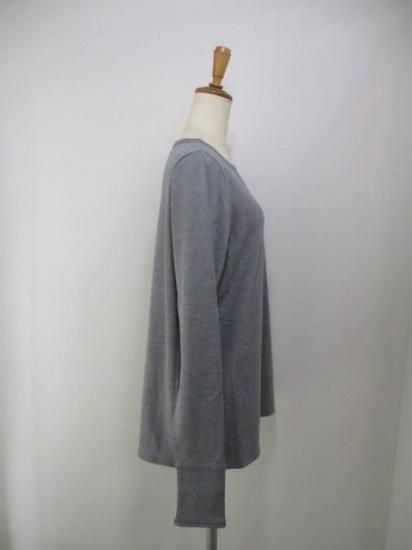 送料無料 アンナケリー ANNAKERRY ウォームロングスリーブTシャツ 85243937 ウォームロンT ロン T 着回し 暖かい 裏起毛 レイヤード メイン インナー DARKGRAY