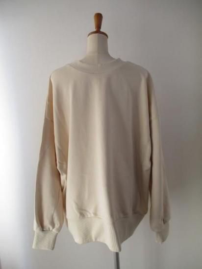 送料無料 シロデラボンテ siro de labonte LOUDER 2way PO R543217 レディース 25秋冬 裏毛 ロゴスウェット 日本製 前後2way ECRU×DBLUE