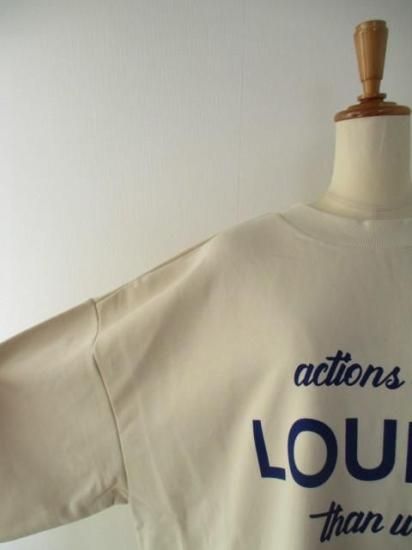 送料無料 シロデラボンテ siro de labonte LOUDER 2way PO R543217 レディース 25秋冬 裏毛 ロゴスウェット 日本製 前後2way ECRU×DBLUE