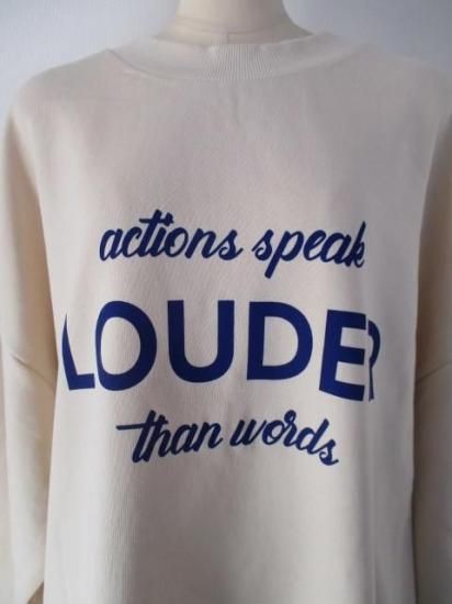 送料無料 シロデラボンテ siro de labonte LOUDER 2way PO R543217 レディース 25秋冬 裏毛 ロゴスウェット 日本製 前後2way ECRU×DBLUE