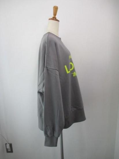 送料無料 シロデラボンテ siro de labonte LOUDER 2way PO R543217 レディース 25秋冬 裏毛 ロゴスウェット 日本製 前後2way ASHGRAY