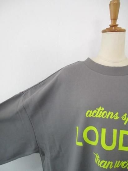 送料無料 シロデラボンテ siro de labonte LOUDER 2way PO R543217 レディース 25秋冬 裏毛 ロゴスウェット 日本製 前後2way ASHGRAY