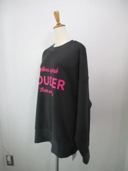 送料無料 シロデラボンテ siro de labonte LOUDER 2way PO R543217 レディース 25秋冬 裏毛 ロゴスウェット 日本製 前後2way CHARCOAL