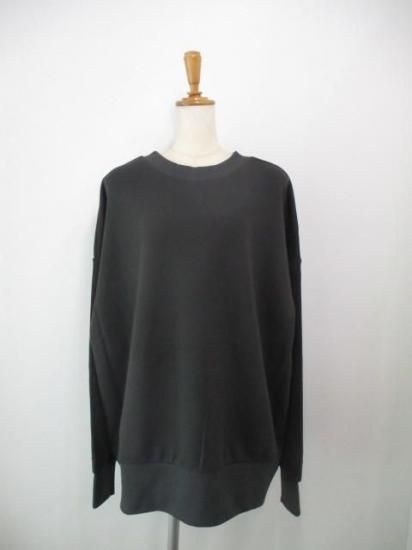 送料無料 シロデラボンテ siro de labonte LOUDER 2way PO R543217 レディース 25秋冬 裏毛 ロゴスウェット 日本製 前後2way CHARCOAL