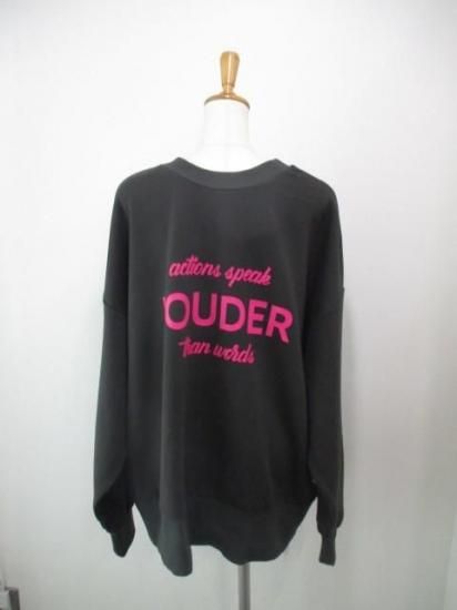 送料無料 シロデラボンテ siro de labonte LOUDER 2way PO R543217 レディース 25秋冬 裏毛 ロゴスウェット 日本製 前後2way CHARCOAL