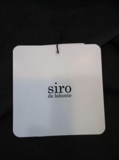 送料無料 シロデラボンテ siro de labonte LOUDER 2way PO R543217 レディース 25秋冬 裏毛 ロゴスウェット 日本製 前後2way CHARCOAL