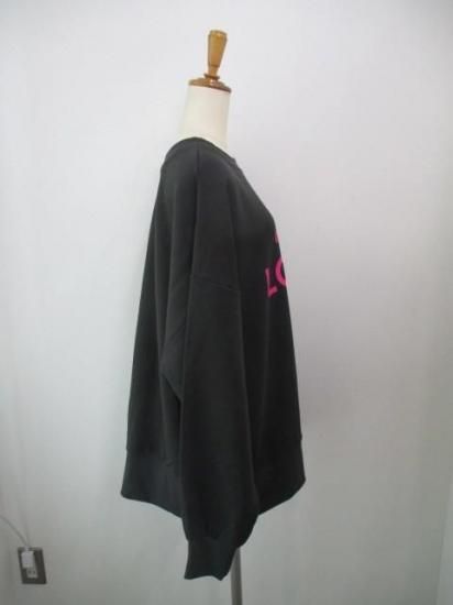 送料無料 シロデラボンテ siro de labonte LOUDER 2way PO R543217 レディース 25秋冬 裏毛 ロゴスウェット 日本製 前後2way CHARCOAL