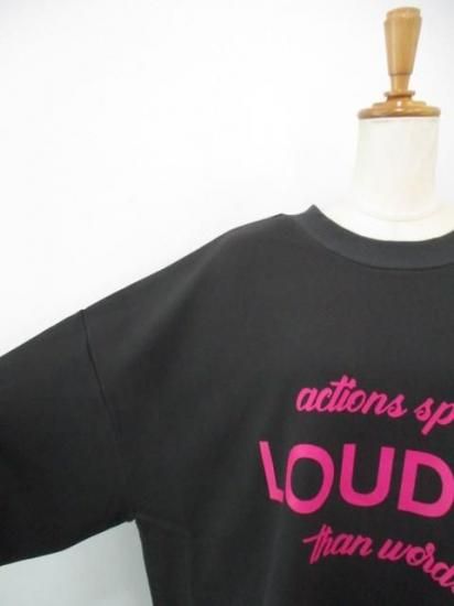 送料無料 シロデラボンテ siro de labonte LOUDER 2way PO R543217 レディース 25秋冬 裏毛 ロゴスウェット 日本製 前後2way CHARCOAL