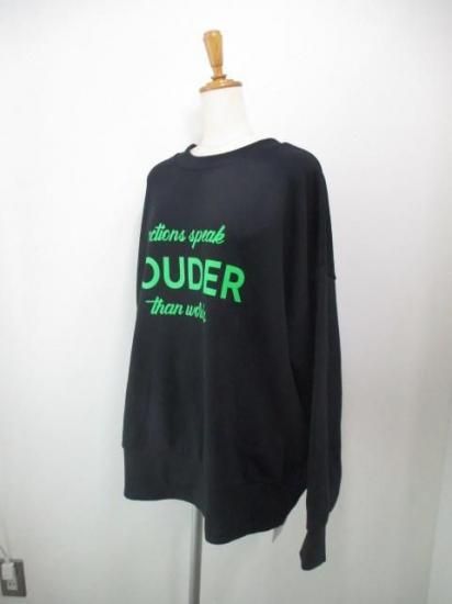 送料無料 シロデラボンテ siro de labonte LOUDER 2way PO R543217 レディース 25秋冬 裏毛 ロゴスウェット 日本製 前後2way BLACK